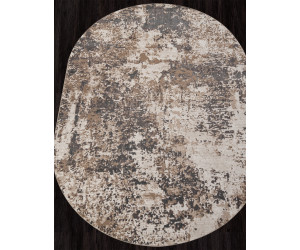 Ковер M028A - CREAM / GRAY - Овал - коллекция SIESTA