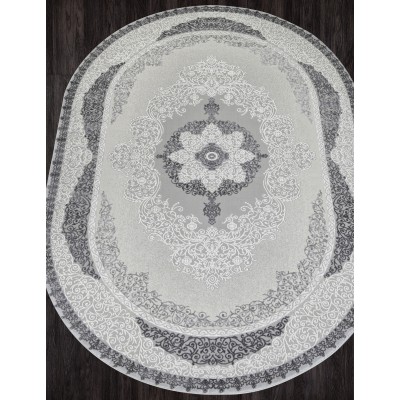 Ковер GL074G - GREY / GREY - Овал - коллекция NENSI