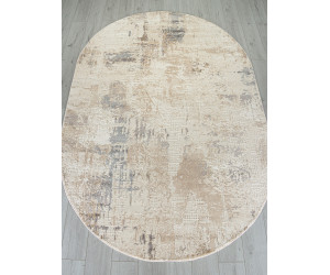 Ковер M043A - BONE / GRAY - Овал - коллекция SIESTA