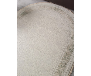 Ковер 35897Y - CREAM / CREAM - Овал - коллекция JASMINE