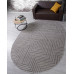 Ковер F412 - LIGHT GRAY - Овал - коллекция DIOS
