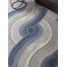 Ковер 00836T - GREY / BLUE - Круг - коллекция SAFIR