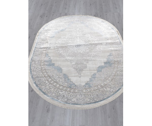 Ковер L279A - CREAM SHRINK / BLUE FDY - Овал - коллекция EFSAN