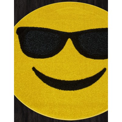 Ковер NC15 - YELLOW - Круг - коллекция SMILE