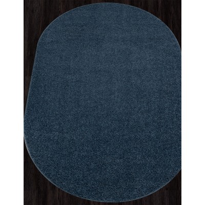 Ковер T600 - BLUE - Овал - коллекция LANA