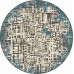 Ковер D730 - BLUE - Круг - коллекция SERENITY
