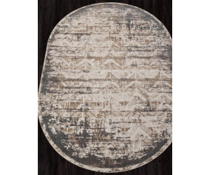 Ковер M035A - BONE / GRAY - Овал - коллекция SIESTA
