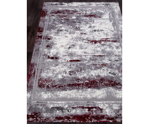 Ковер S107B - KOYU GREY COKEN / RED - Прямоугольник - коллекция SATINE