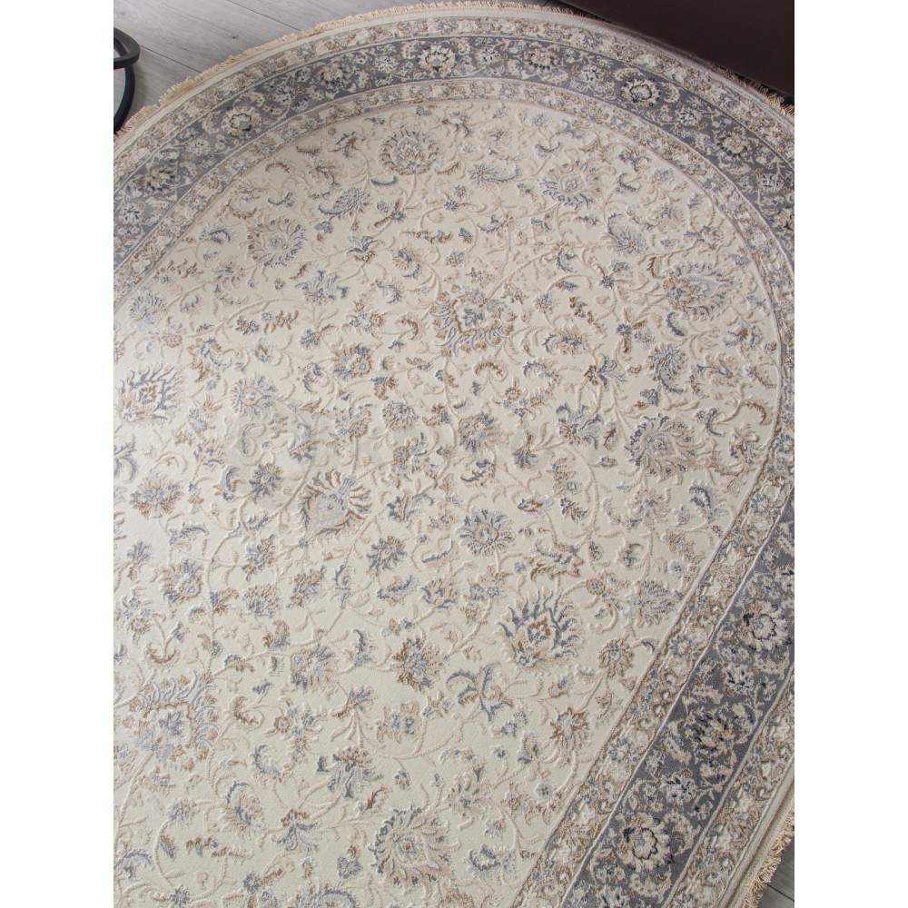 Ковер 35831Z - CREAM / L.GREY - Овал - коллекция JASMINE Ковер 35831Z - CREAM / L.GREY - Овал - коллекция JASMINE