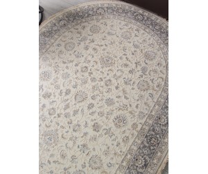 Ковер 35831Z - CREAM / L.GREY - Овал - коллекция JASMINE