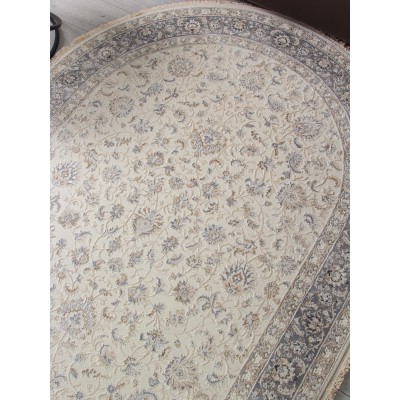 Ковер 35831Z - CREAM / L.GREY - Овал - коллекция JASMINE