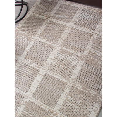 Ковер 04251A - BEIGE FDY / CREAM HB - Прямоугольник - коллекция NOVA