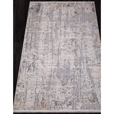 Ковер 23539A - GREY SHR / WHITE - Прямоугольник - коллекция ALANYA
