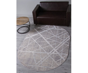 Ковер F478 - GRAY-BEIGE - Овал - коллекция LIMAN