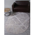 Ковер F478 - GRAY-BEIGE - Овал - коллекция LIMAN