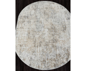 Ковер 02475H - DK.BEIGE / GREY - Овал - коллекция SAFARI