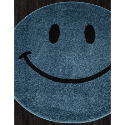 Ковер NC19 - BLUE - Круг - коллекция SMILE 2