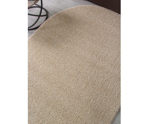 Ковер T600 - LIGHT BEIGE - Овал - коллекция MOKKO