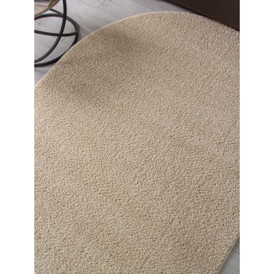 Ковер T600 - LIGHT BEIGE - Овал - коллекция MOKKO