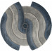 Ковер 00836T - GREY / BLUE - Круг - коллекция SAFIR