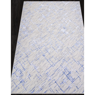 Ковер F164 - CREAM-BLUE - Прямоугольник - коллекция LIMAN
