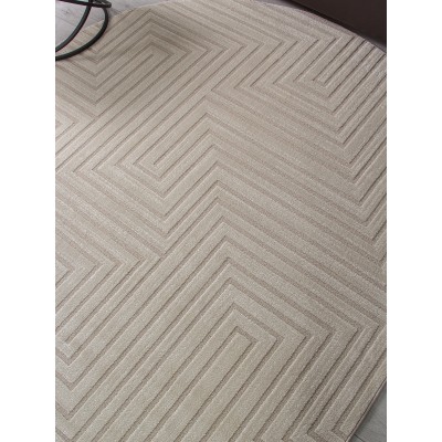 Ковер F412 - LIGHT CREAM - Овал - коллекция DIOS