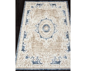 Ковер O1701 - 630 CREAM / BLUE - Прямоугольник - коллекция ANTEP