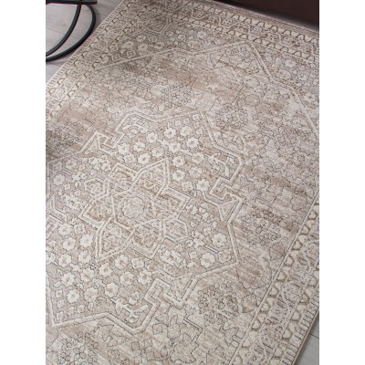 Ковер 04293A - BEIGE FDY / CREAM HB - Прямоугольник - коллекция NOVA