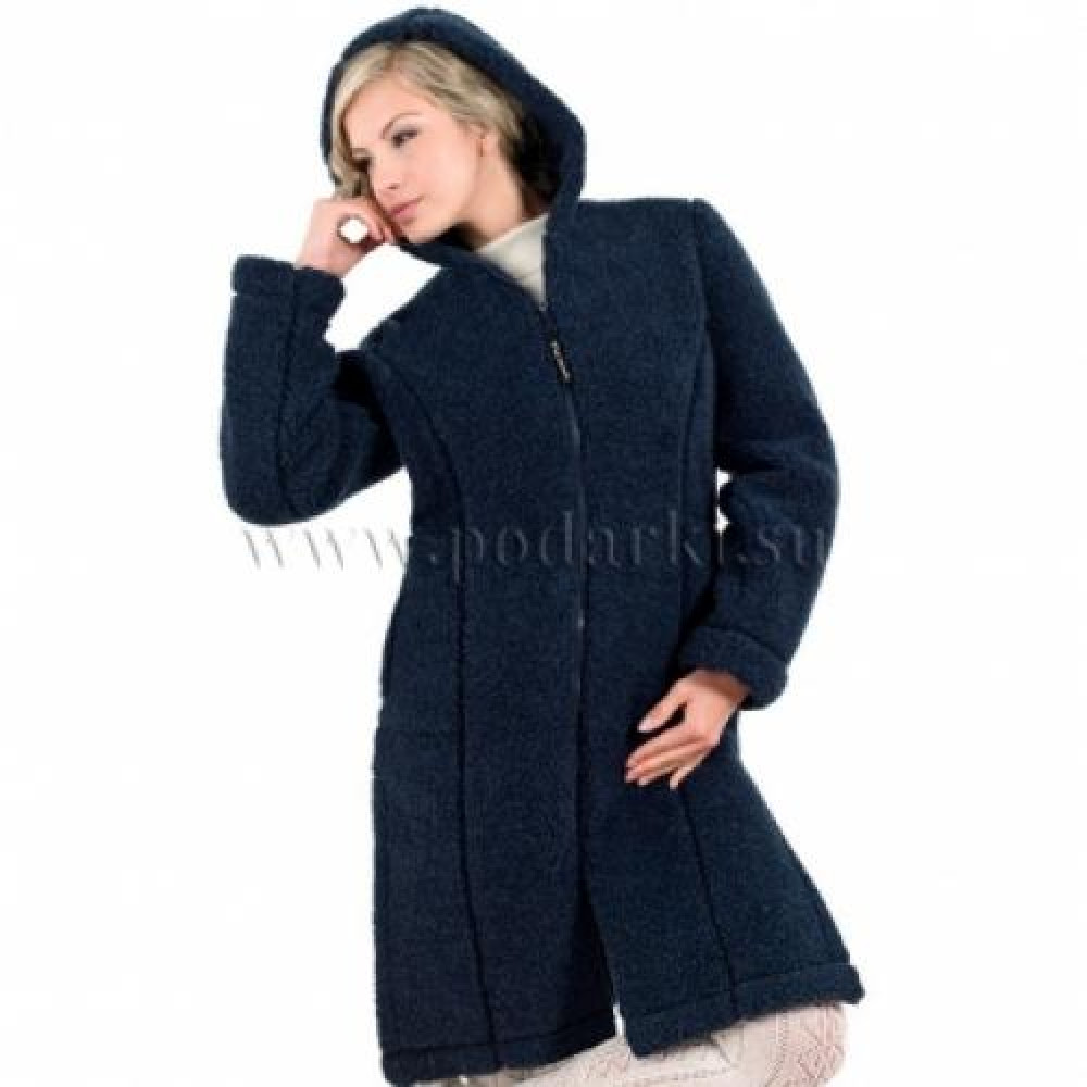 Пальто женское "Лина", темно-синий