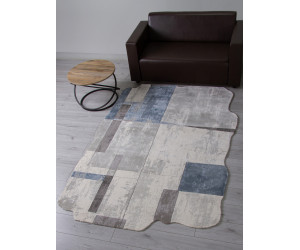 Ковер 00838T - GREY / BLUE - Прямоугольник - коллекция SAFIR