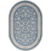 Ковер M101B - BLUE SHIRINK / BLUE SHIRINK - Овал - коллекция ZARINA