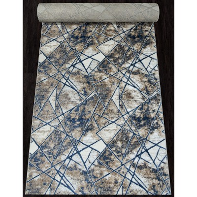 Ковер O1702 - 630 CREAM / BLUE - Дорожка - коллекция ANTEP