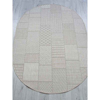 Ковер S160 - BEIGE - Овал - коллекция KAIR