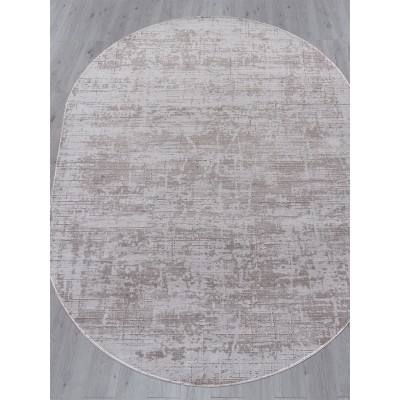 Ковер GL012A - BROWN / BROWN - Овал - коллекция NENSI